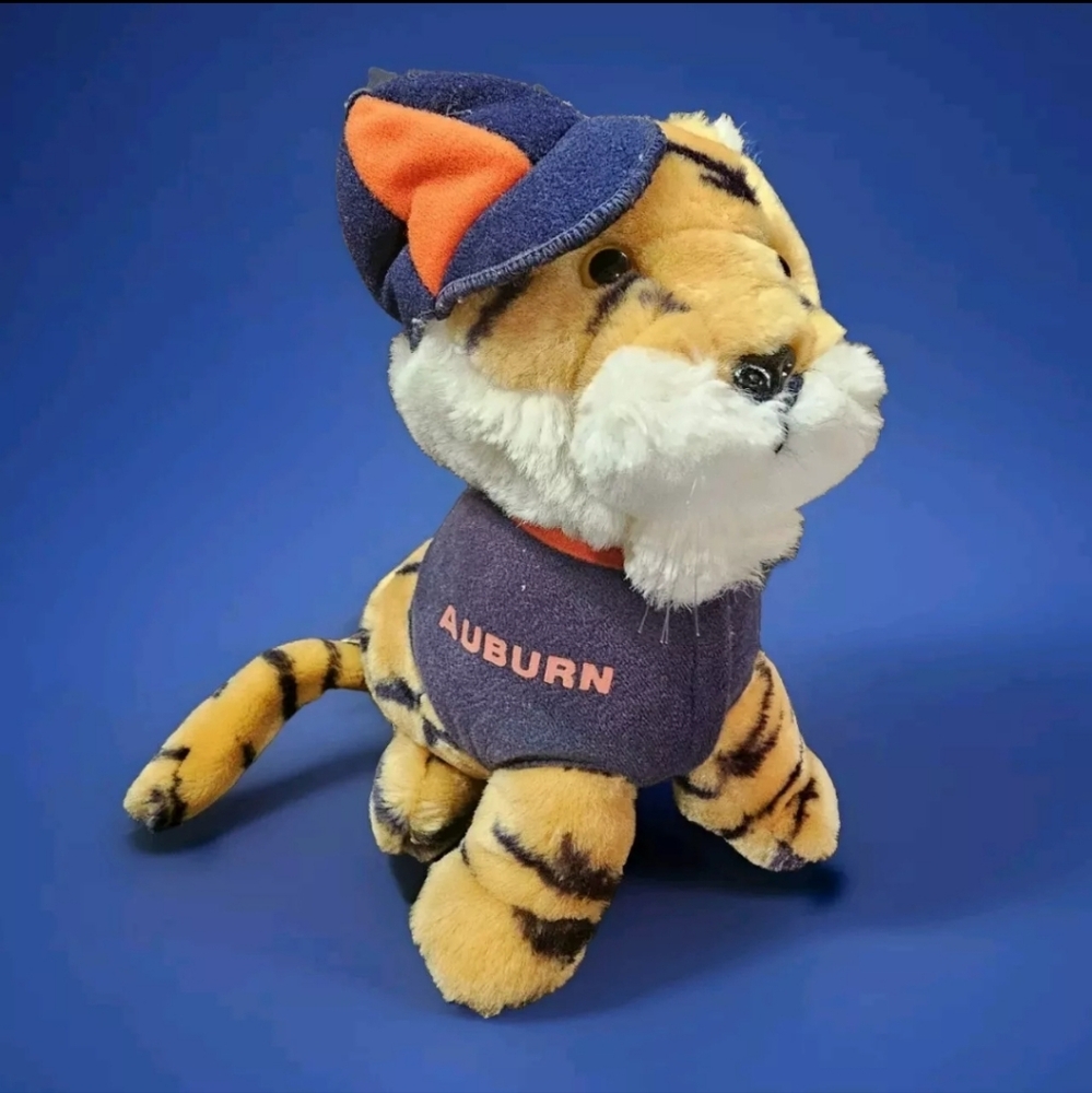 Vintage 1985 Dakin Auburn Tiger Plush w/ Tag READ